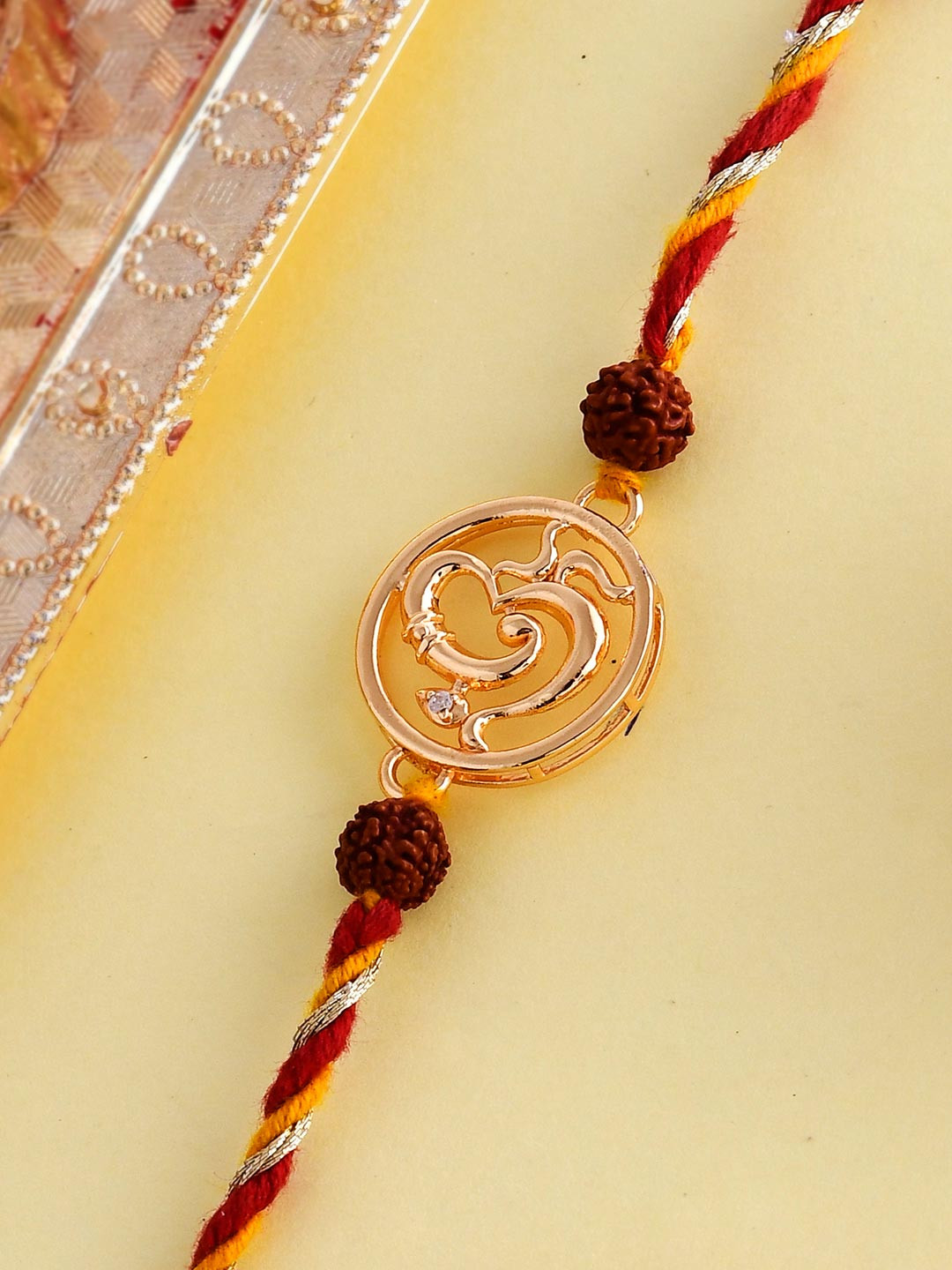 Voylla Om Rudraksha Beaded Thread Rakhi