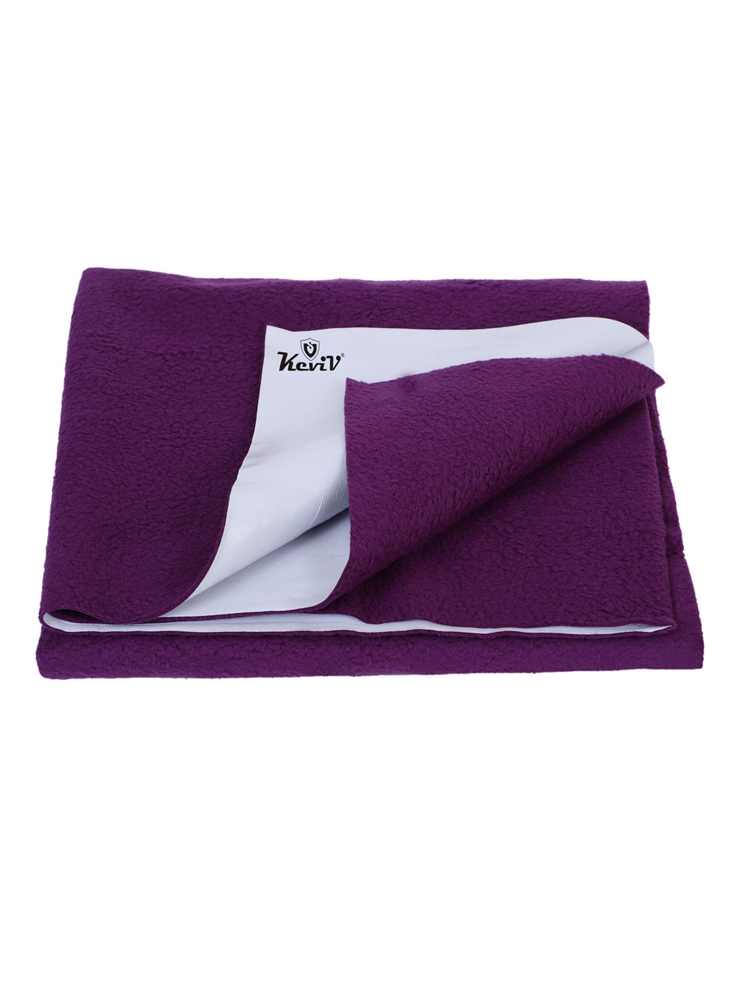 Keviv Kids Purple Cotton Mattress Protector