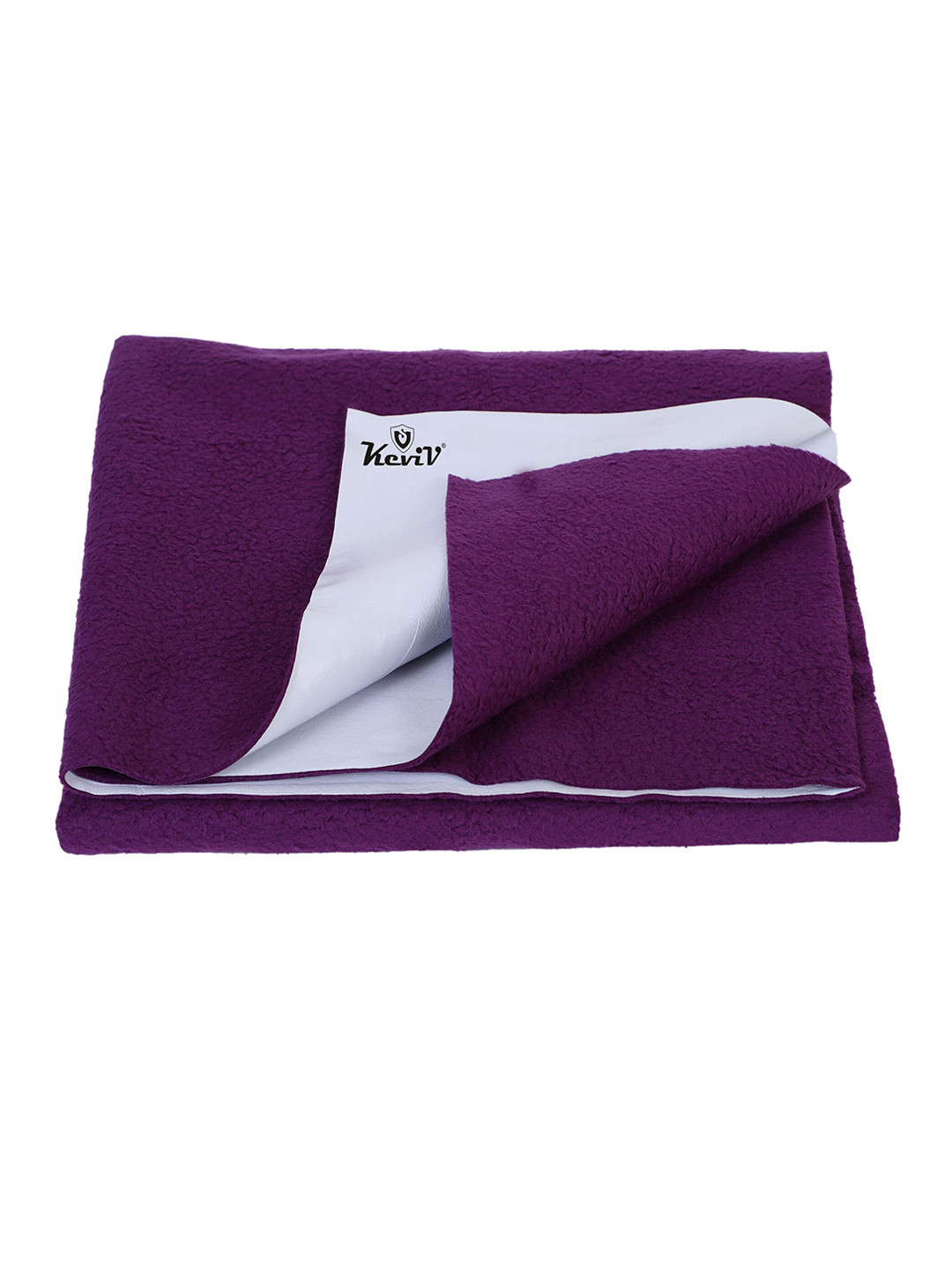 Keviv Kids Purple Cotton Baby Bed Protector