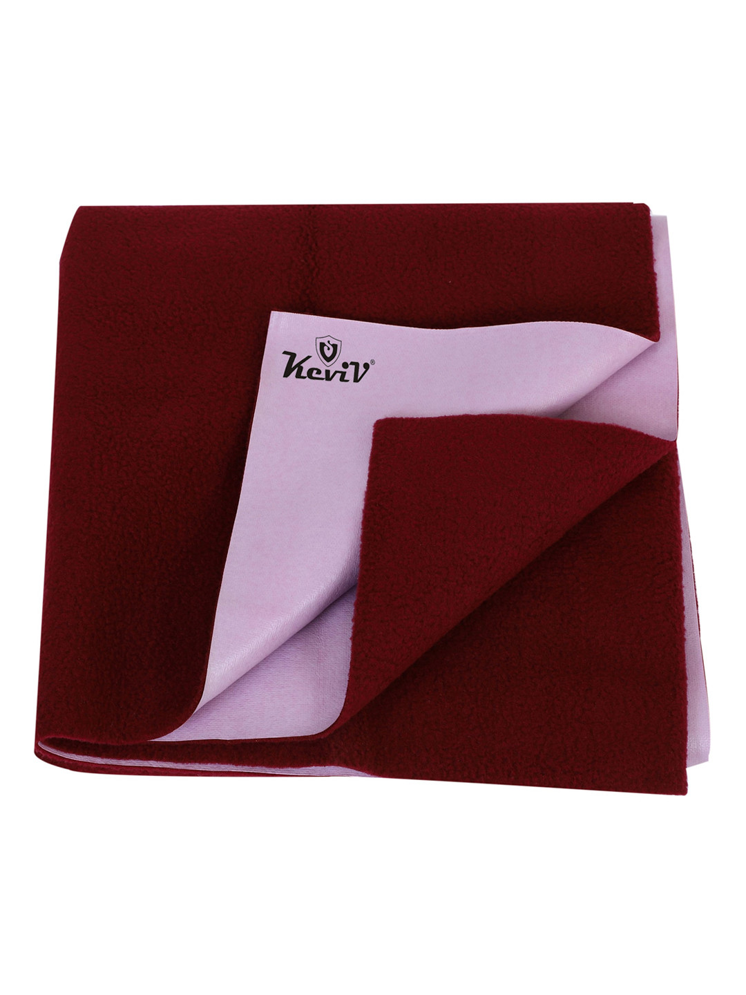 Keviv Kids Maroon Cotton Breathable Single Bed Mattress Protector