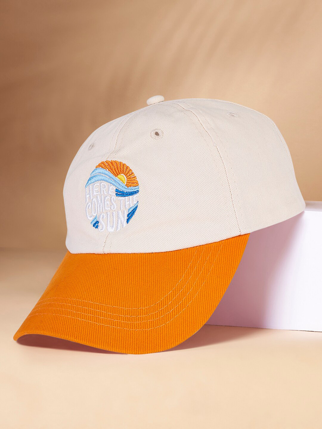 Forever Glam by Pantaloons Women Embroidered Pure Cotton Baseball Cap