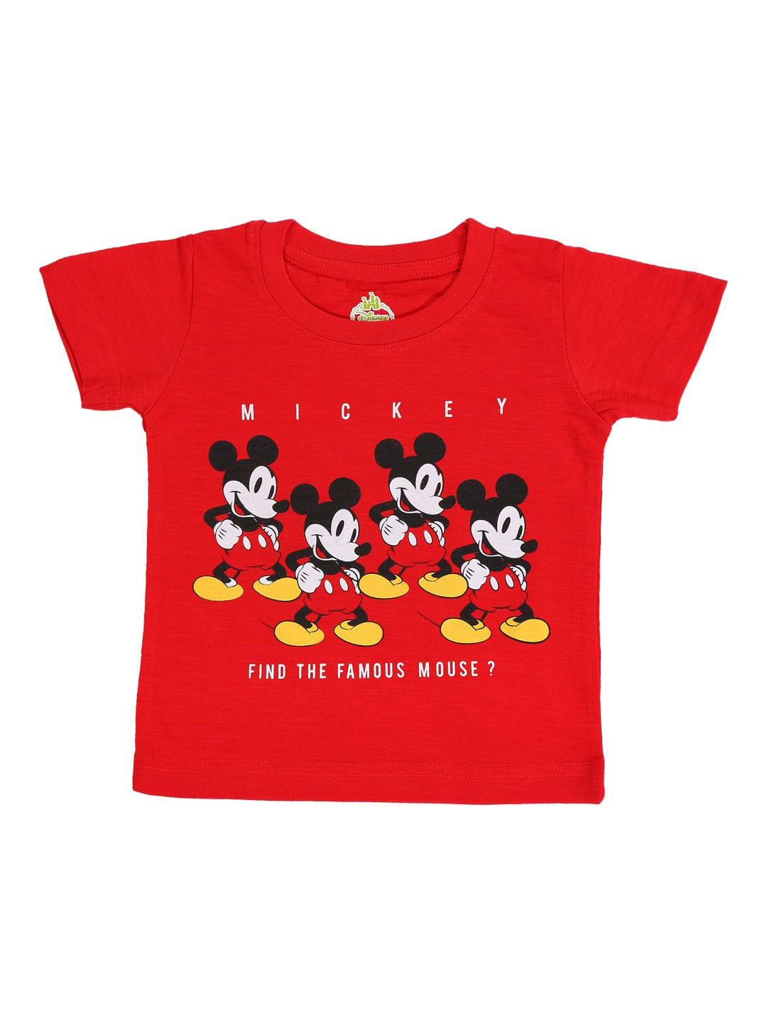 Bodycare Infants Boys Mickey Mouse Printed Cotton T-shirt