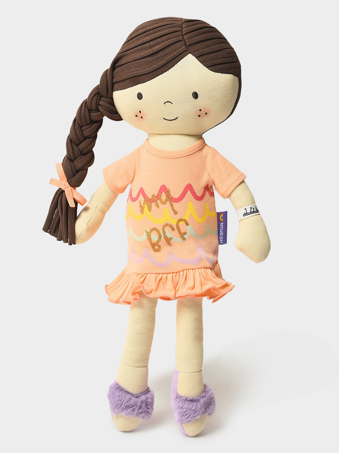 MiArcus Plush Cute & Adorable Doll Soft Toy for Girls - 38cm, Multicolor