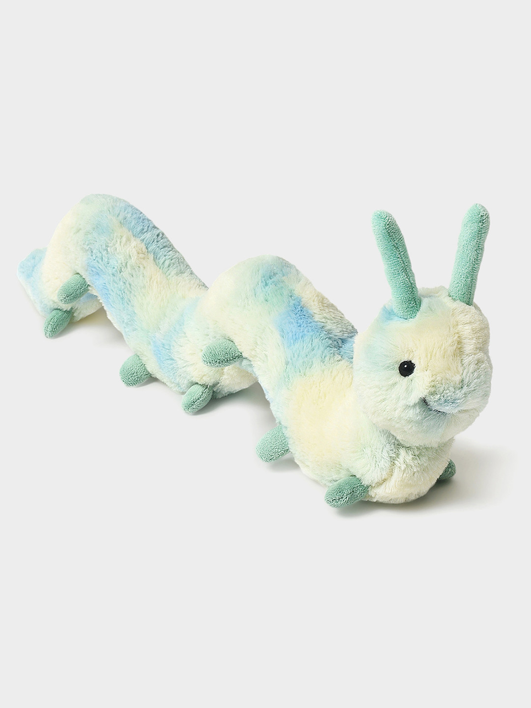 MiArcus Caterpillar Soft Plush Toy Green- Length 17 Cm