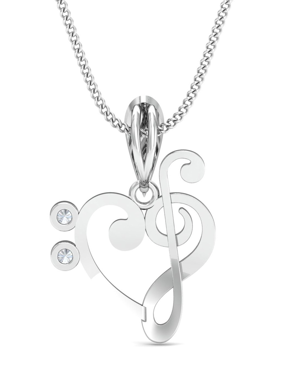 KUBERBOX Love Music 18KT Gold Love Music Charm Pendant - 0.99 gm