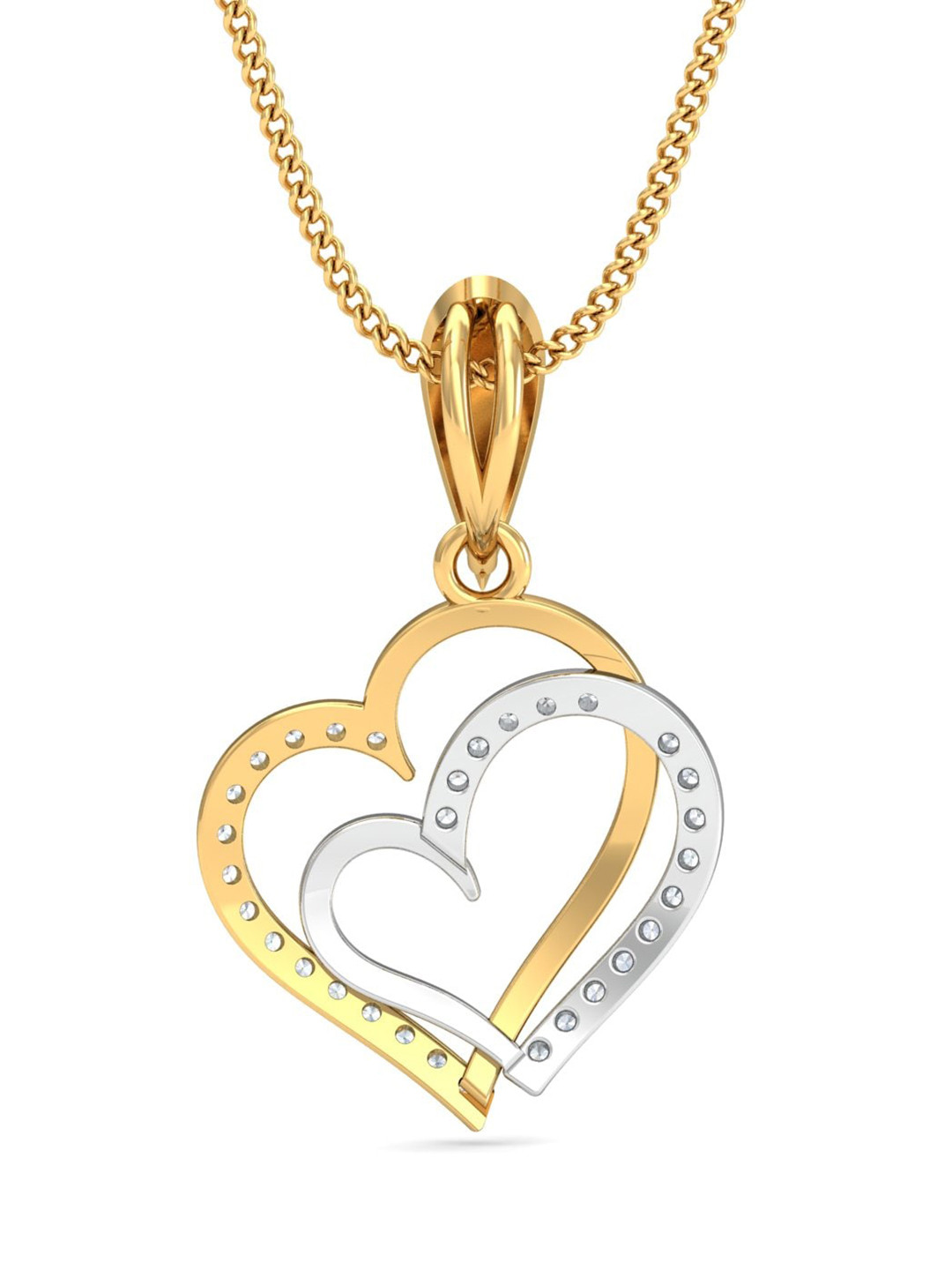 KUBERBOX 18 KT Insta Love Pendant Diamond - 0.99 gm