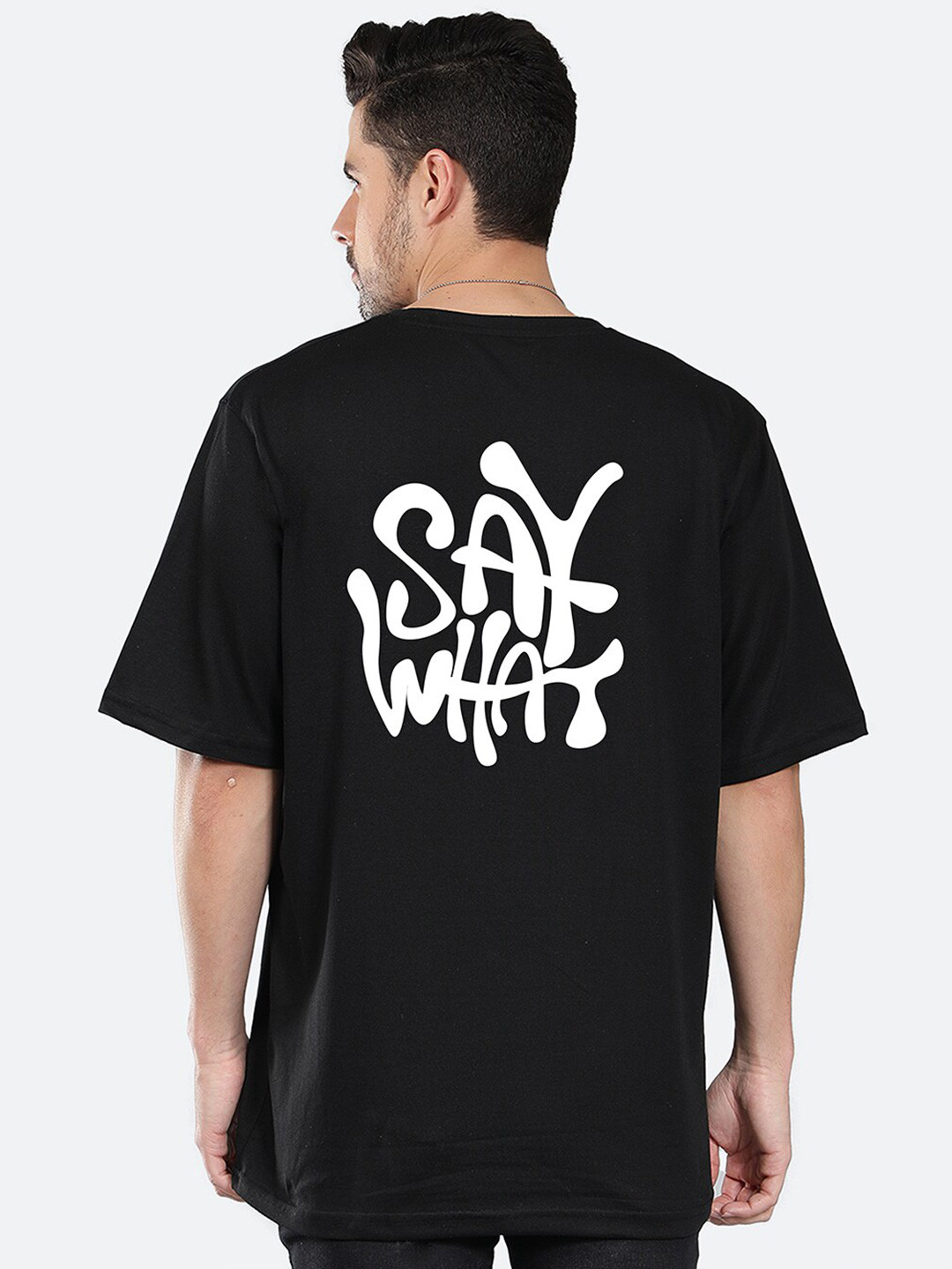 Mad Over Print Typographical Printed Oversized Cotton T-shirt