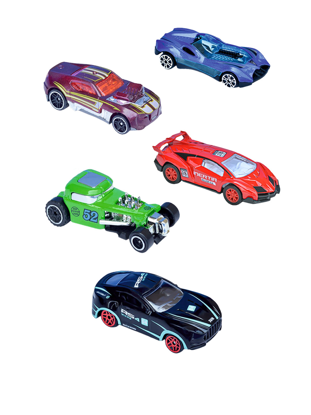 WEMBLEY Kids Set of 5 Unbreakable Diecast Toy Cars