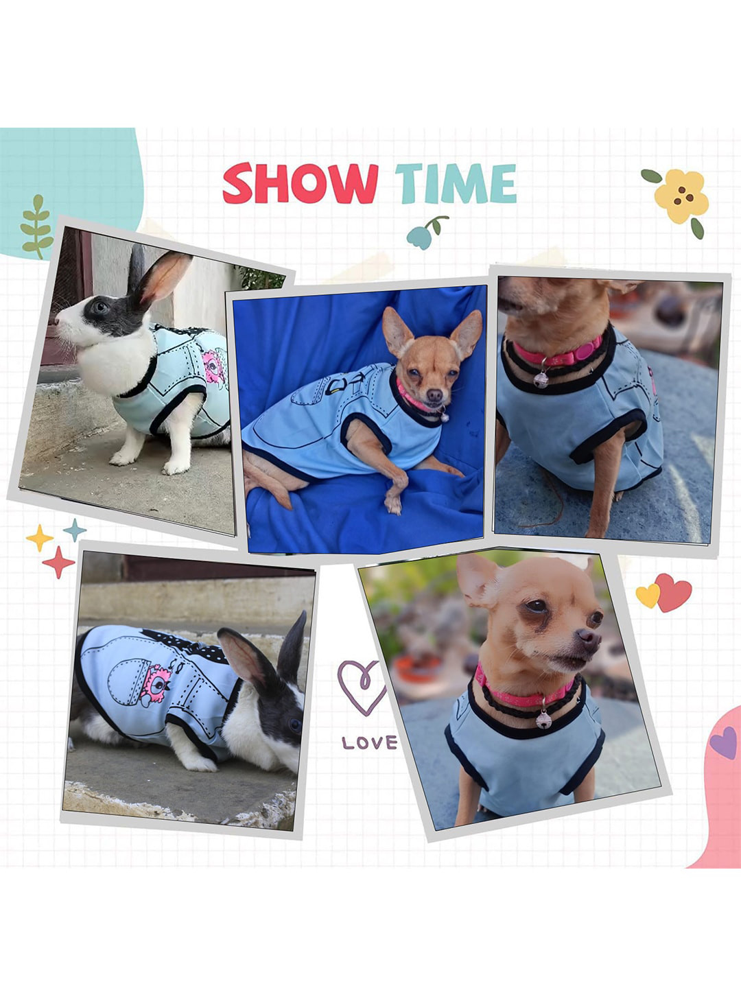 Lulala Summer Printed Dog Tshirt