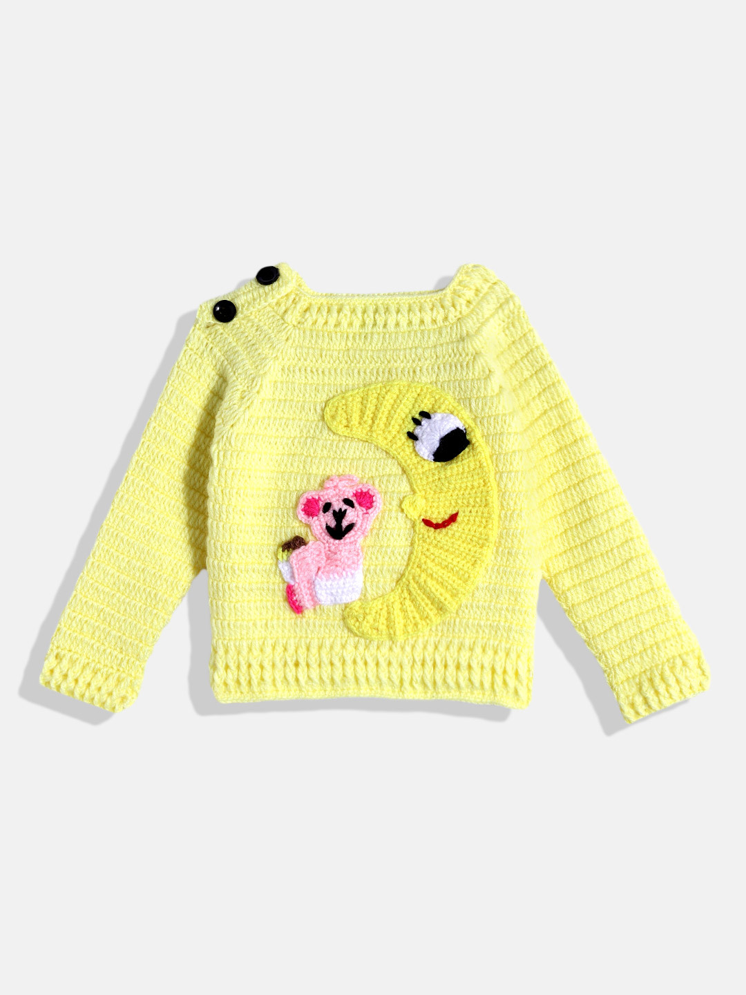 CHUTPUT Kids Embroidered Woollen Sweater Vest