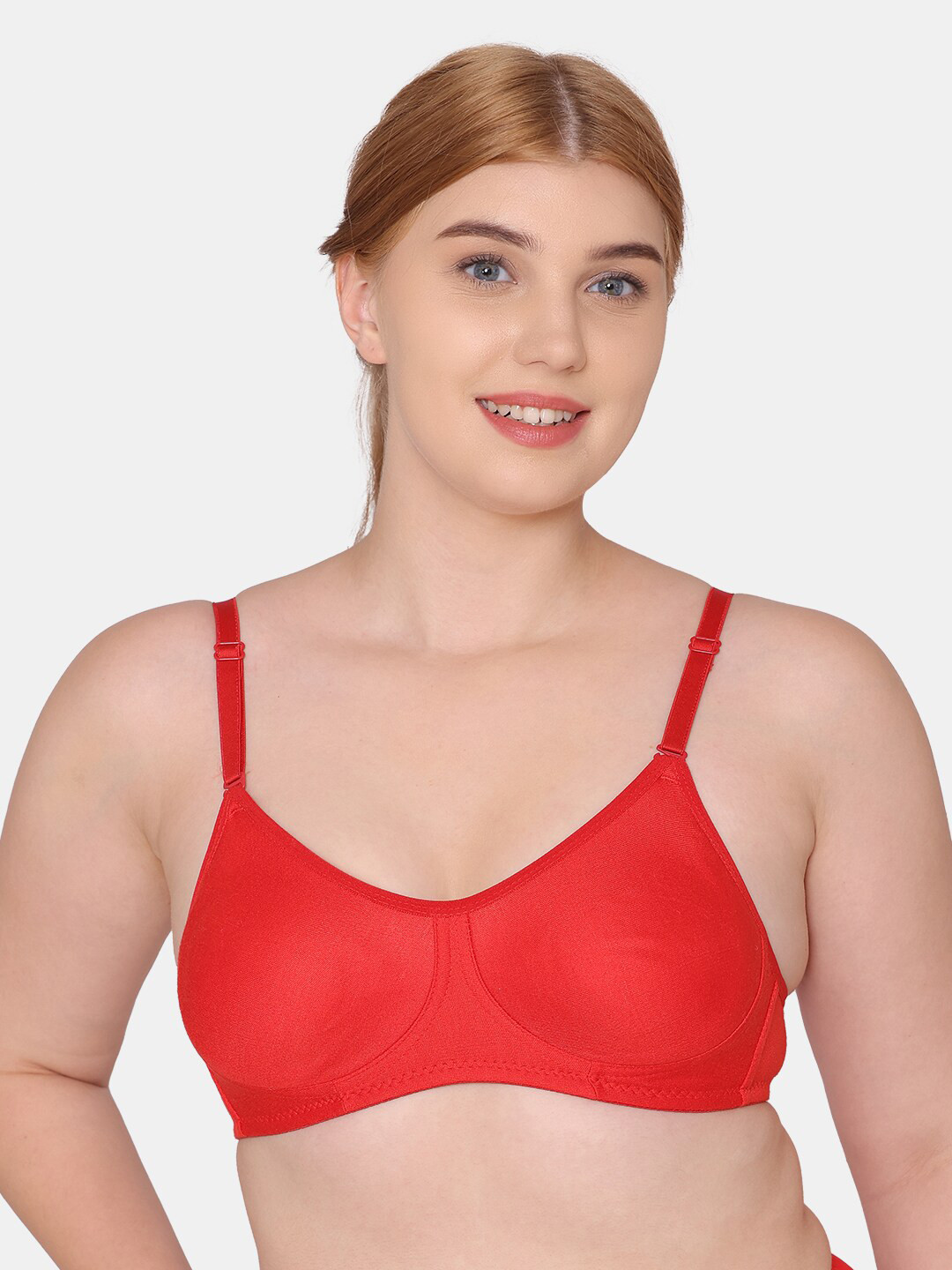 Tweens Non Padded Cotton-Blend Concealer & Side-Shaper T-Shirt Bra