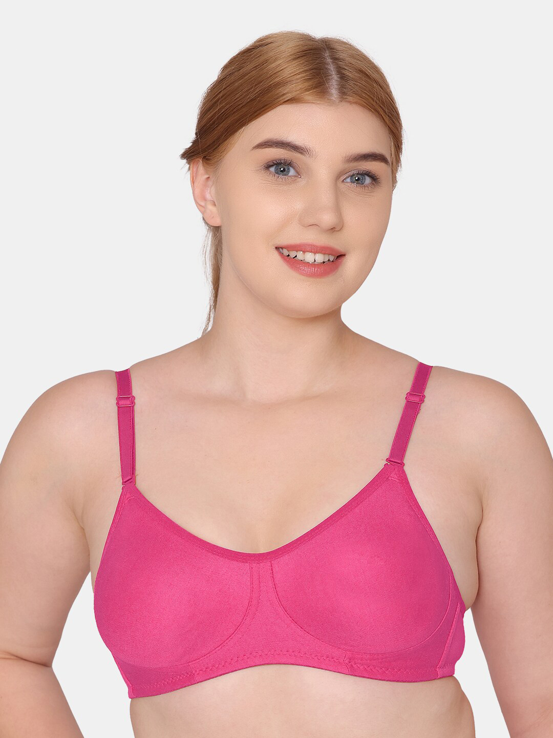 Tweens Non Padded Cotton-Blend Concealer & Side-Shaper T-Shirt Bra