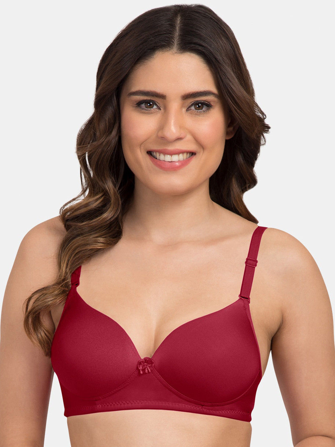 Tweens Heavily Padded 3/4th Coverage Semi Push-Up Seamless T-Shirt Bra