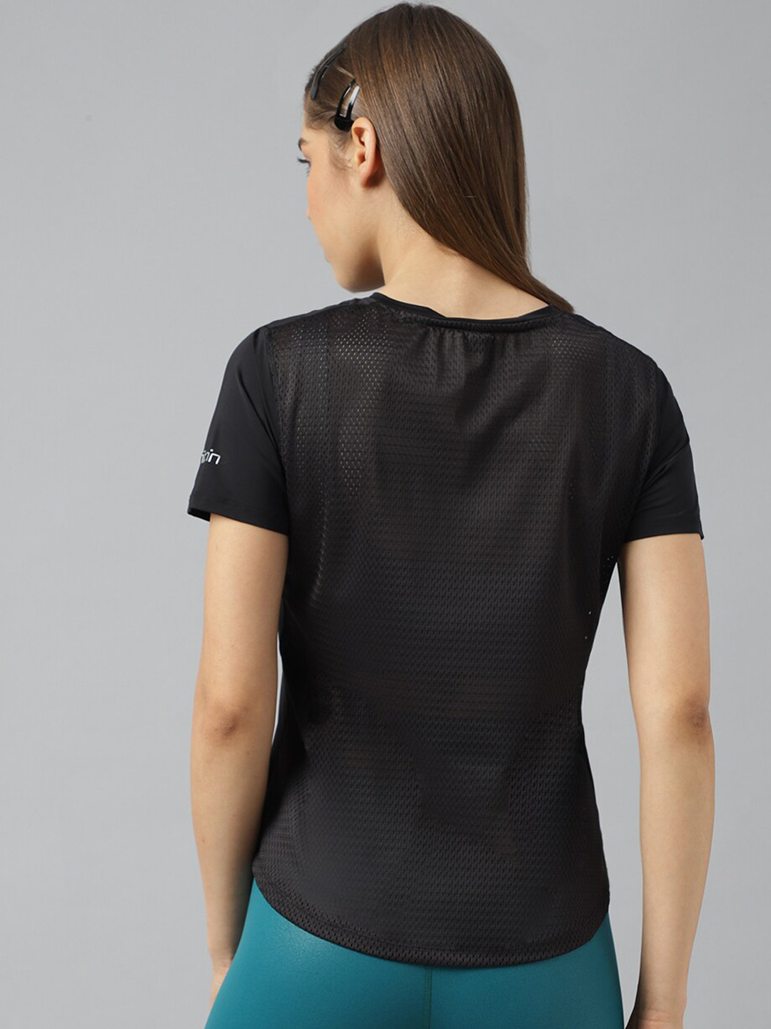 Fitkin Anti Odour V-Neck Relaxed Fit Sports T-shirt With Back Mesh