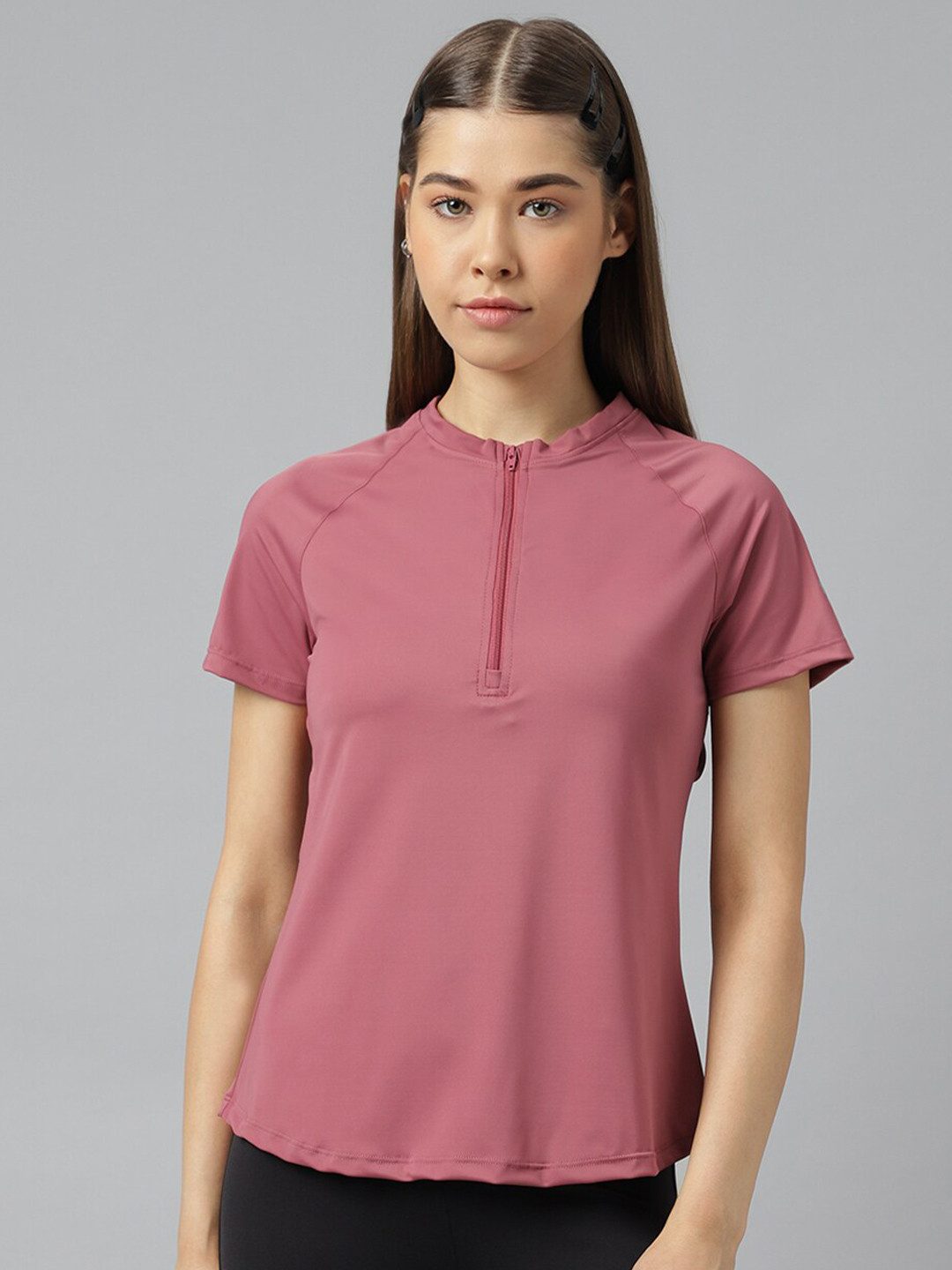 Fitkin Women Anti Odour Raglan Sleeves Relaxed Fit Sport T-shirt