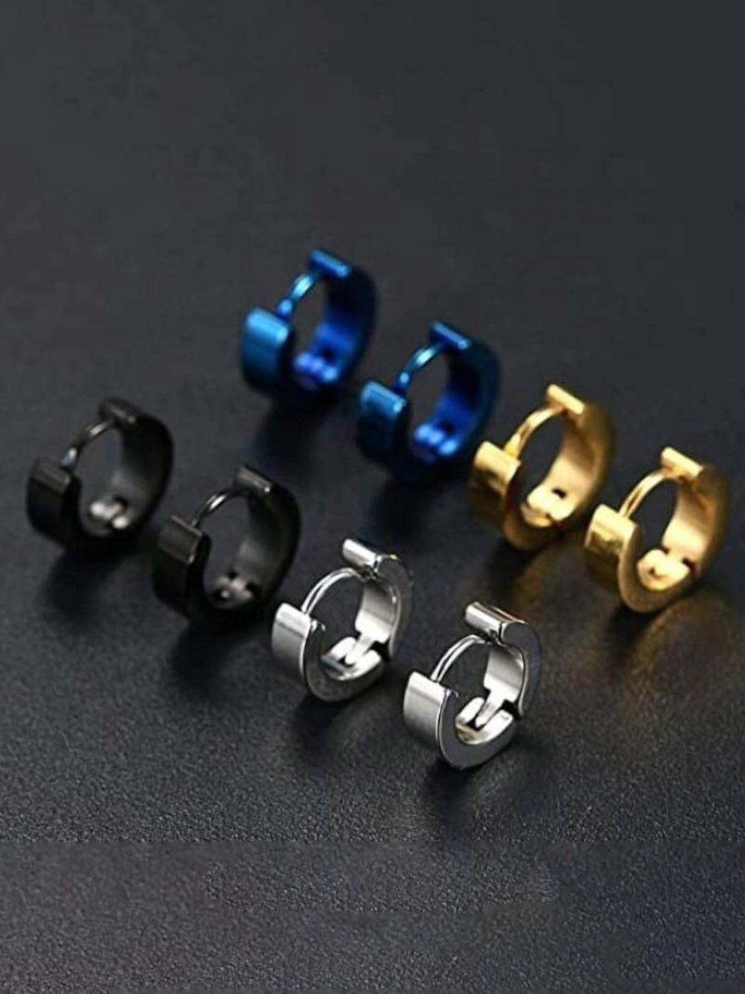 VIEN Set Of 8 Assorted Hoop Earrings