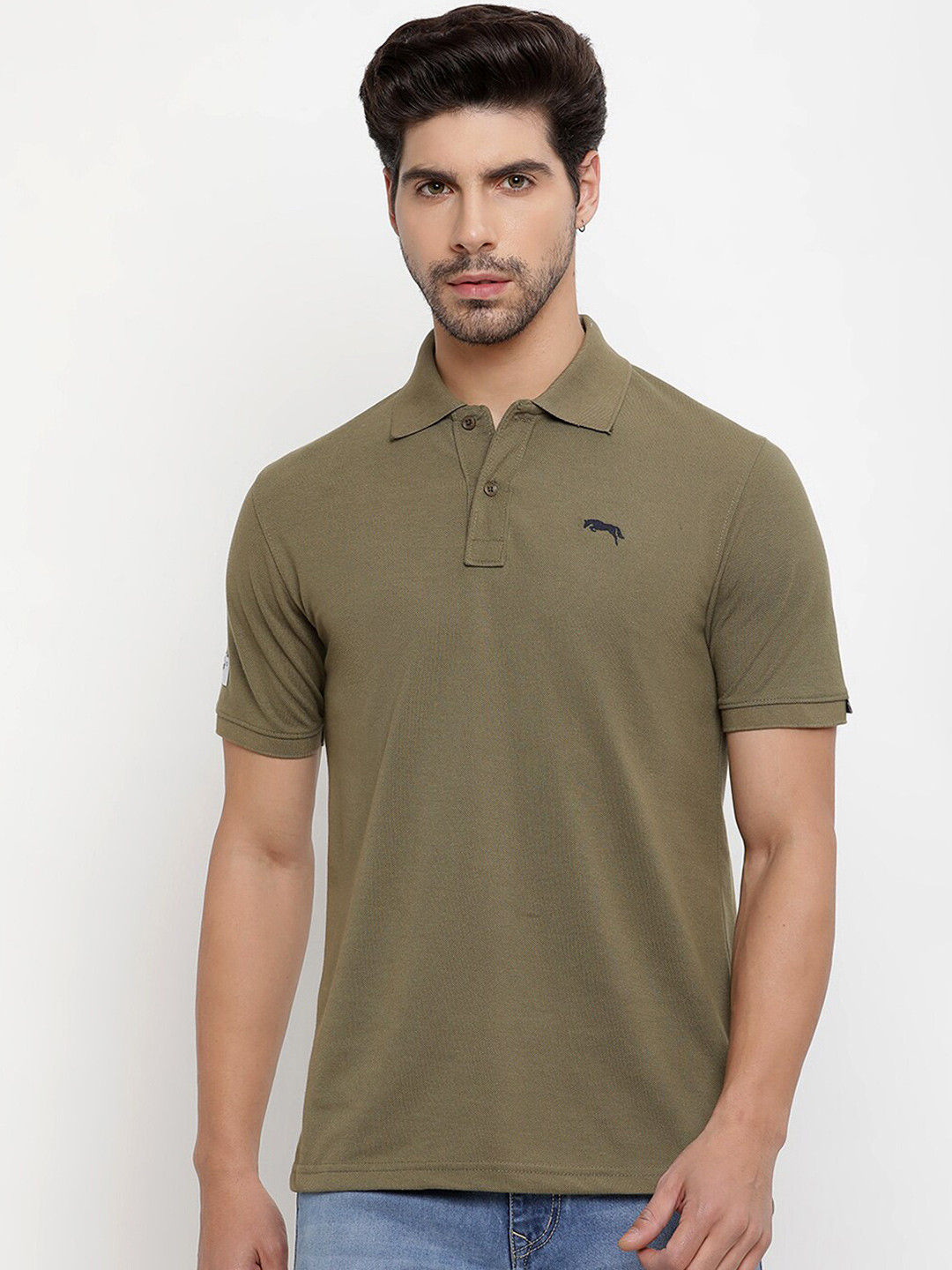 JUMP USA Polo Collar Cotton T-shirt
