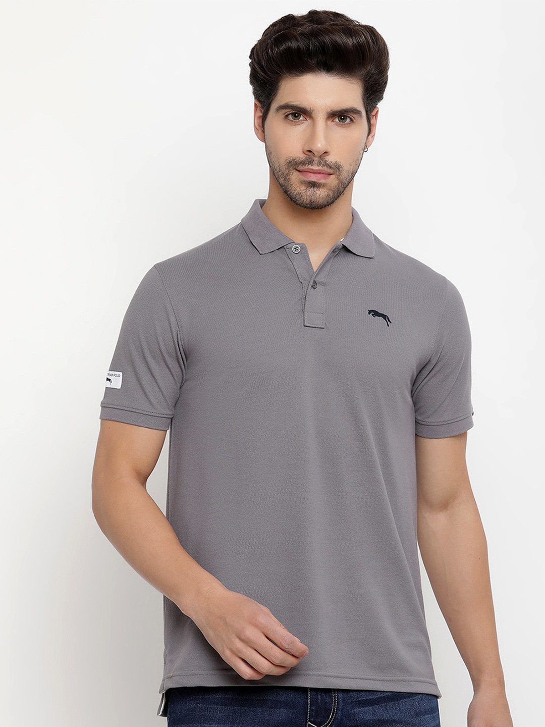 JUMP USA Polo Collar Pure Cotton T-shirt