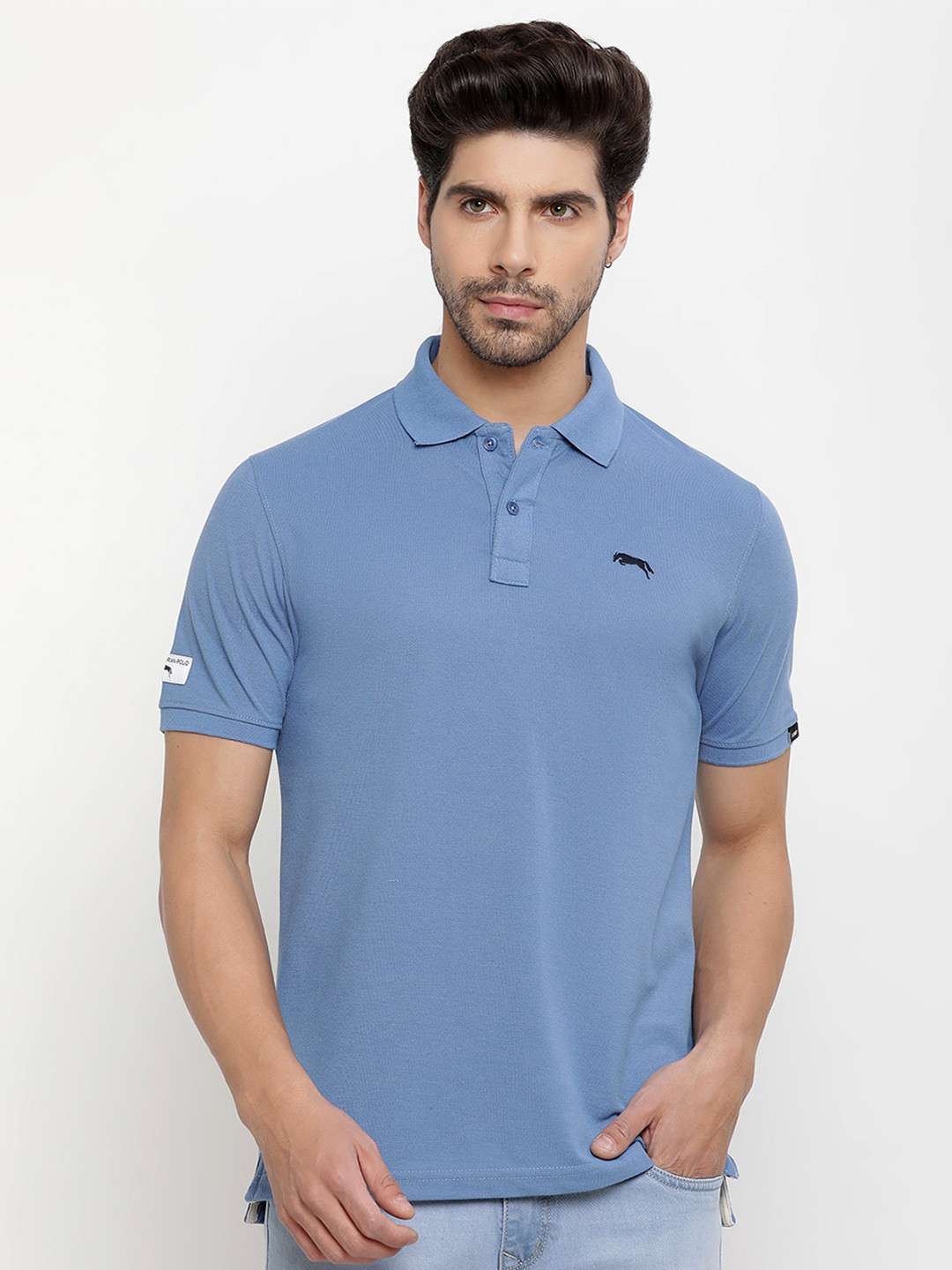 JUMP USA Polo Collar Cotton T-shirt