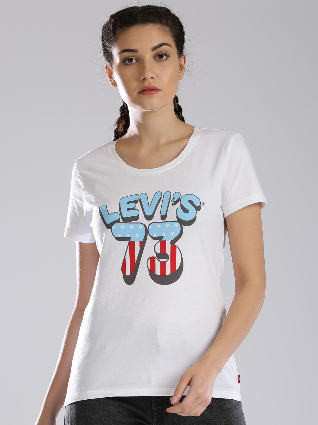 levis tshirt white women