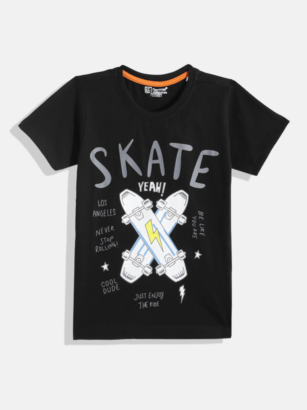 Eteenz Boys Typography & Conversational Printed Premium Cotton T-shirt