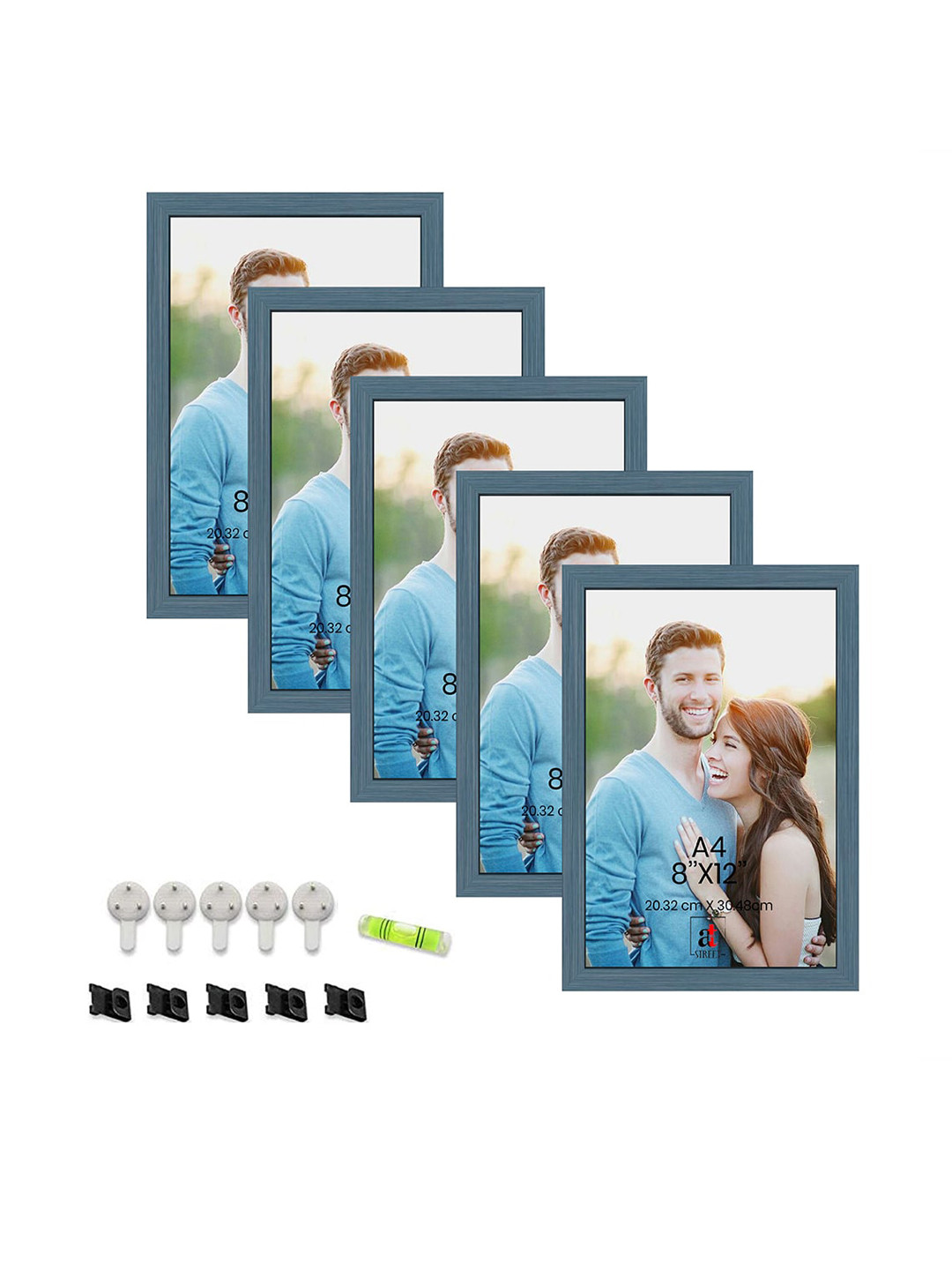 Art Street 5-Pcs Blue A4 Size Wooden Photo Frames