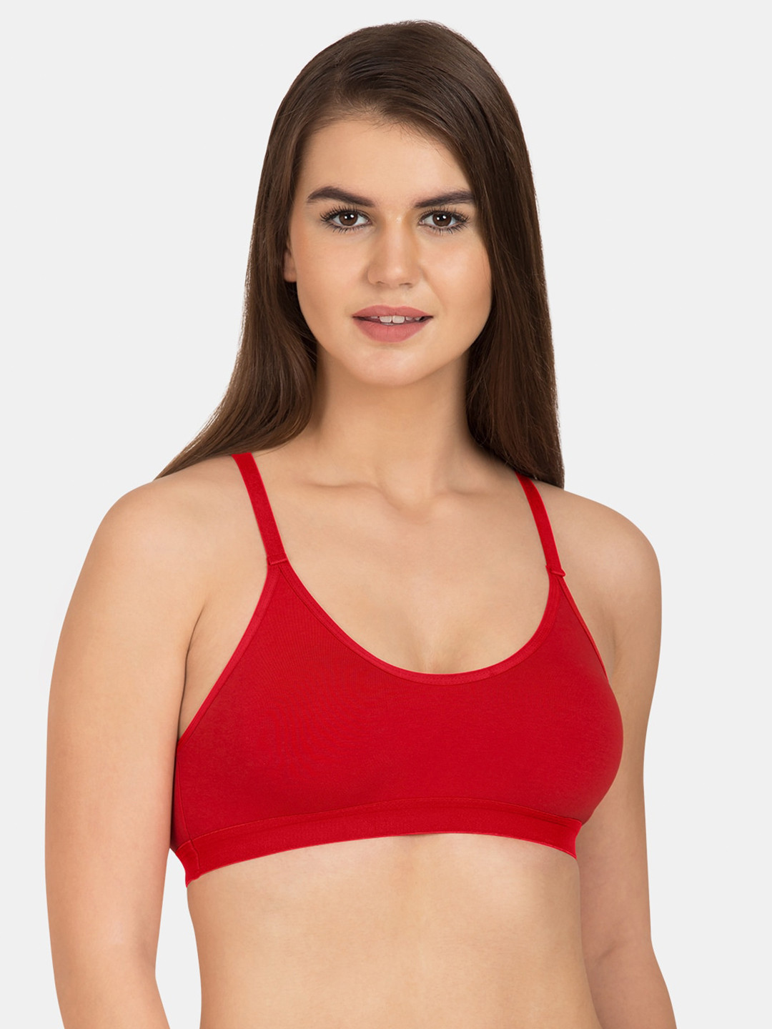 Tweens Full Coverage Non-Padded Beginners Slip-on Workout Sports Bra