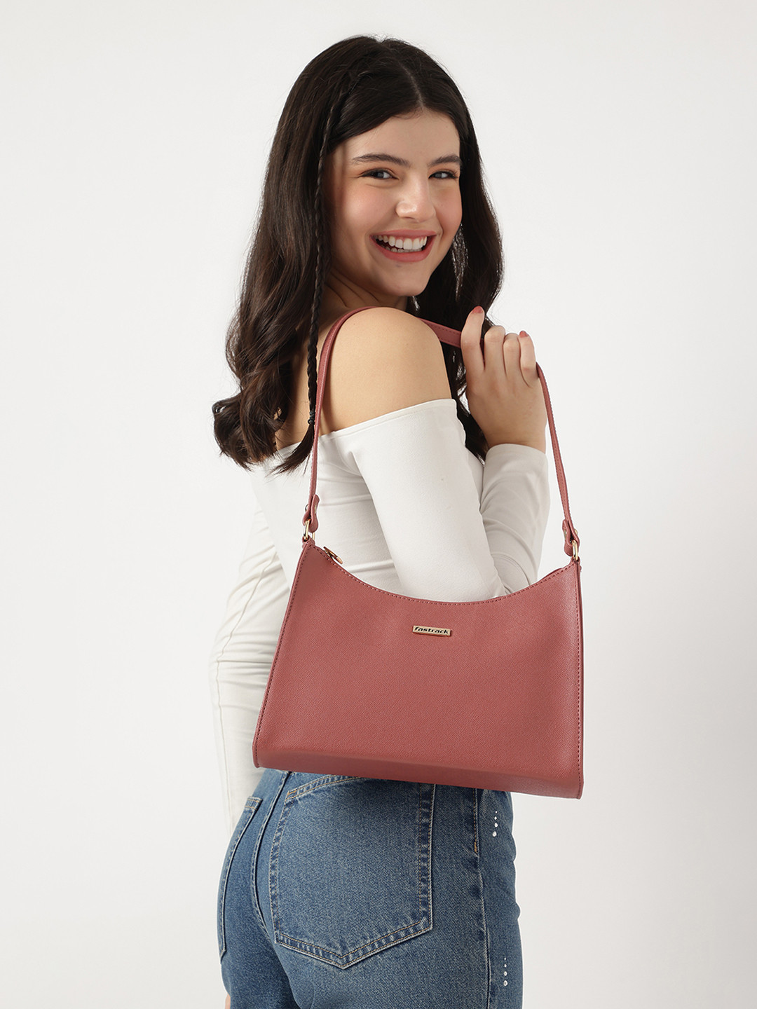 Fastrack Women Powder Pink Shoulder Bag
