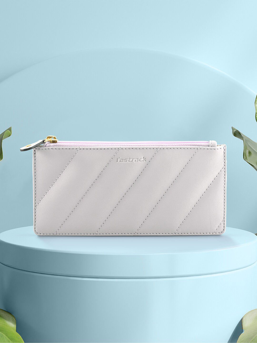 Fastrack Quilted Zip Around Wallet