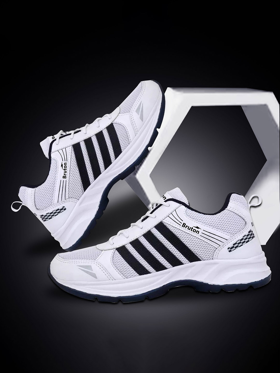 Bruton Men Mesh Lace-Up Running Shoes