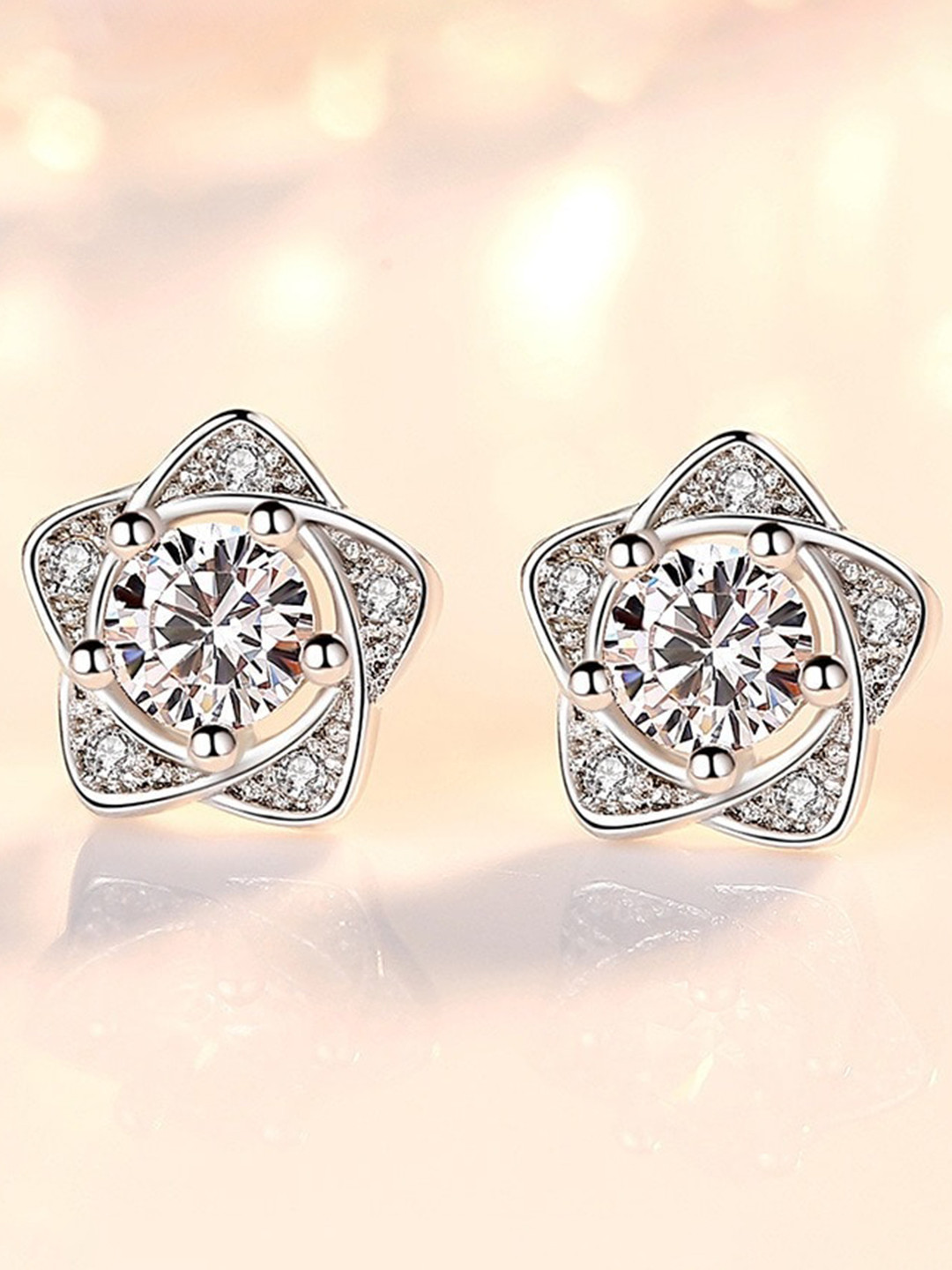 MYKI Contemporary Stainless Steel Studs Earrings