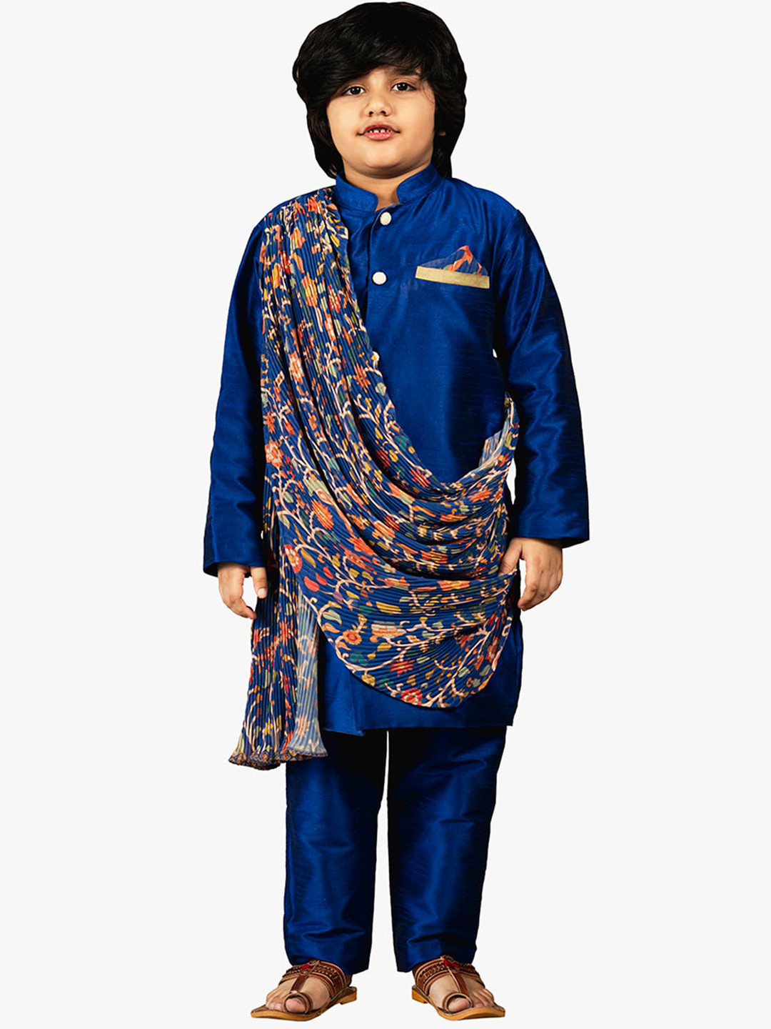 Jilmil Boys Draped Kurta & Pyjamas