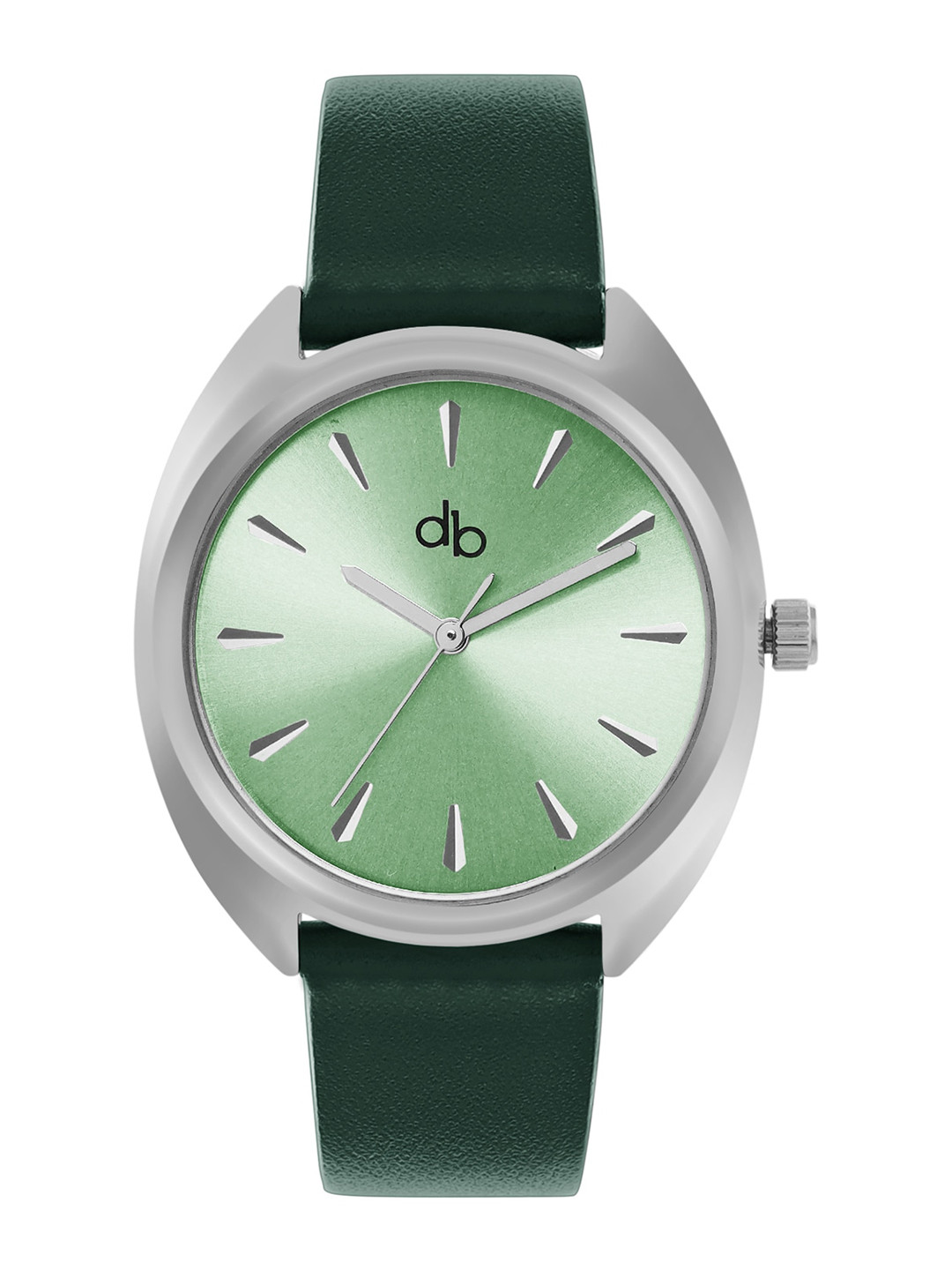 DressBerry Women Green Brass Dial & Leather Straps Analogue Watch DB006G