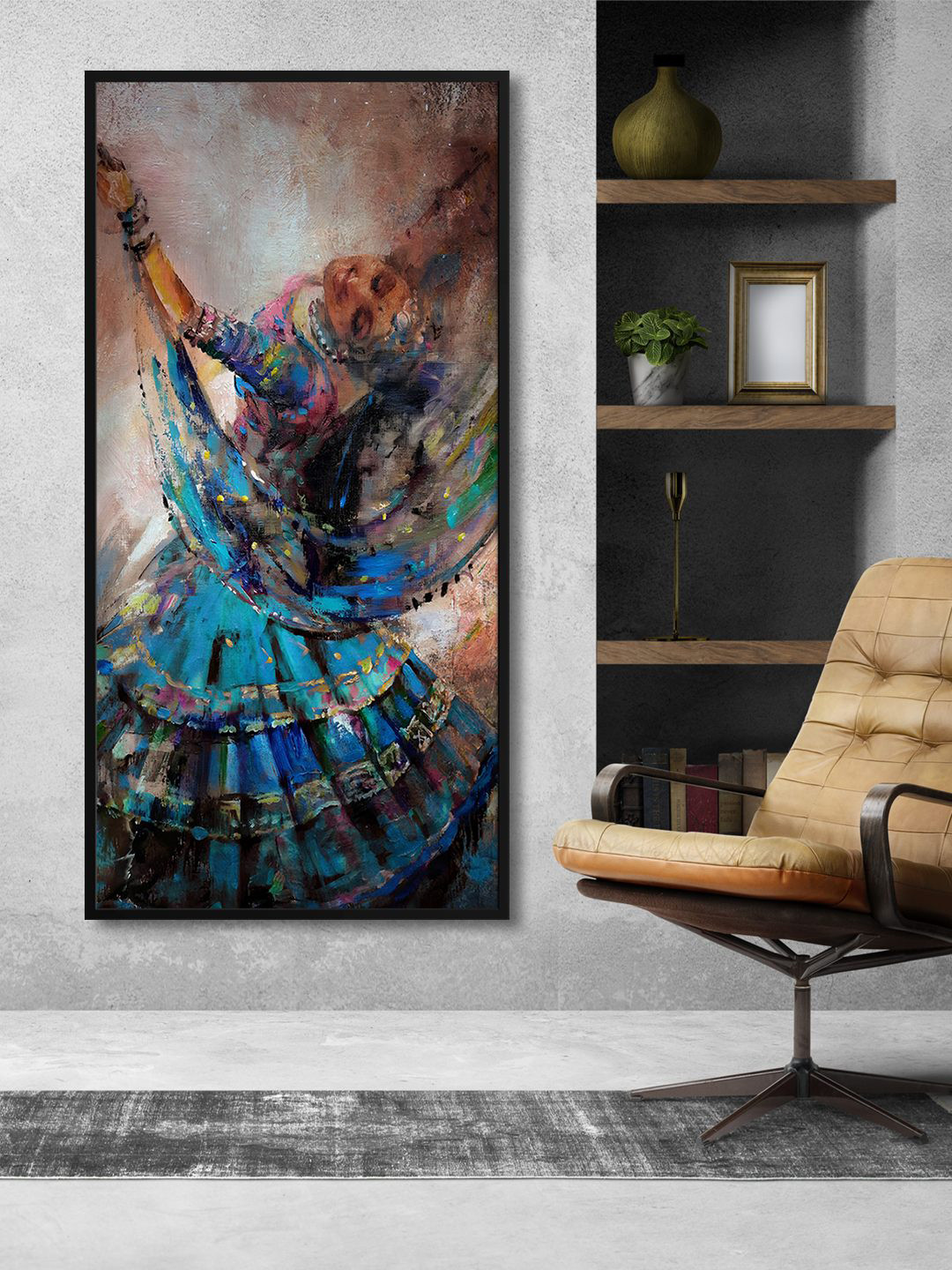 999Store Brown & Blue Groomer Celebration Painted Wall Art