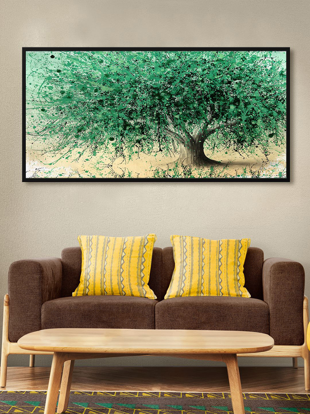 999Store Modern Art Canvas Wall Rectangle Paintings Wall Art -24 x 48 In