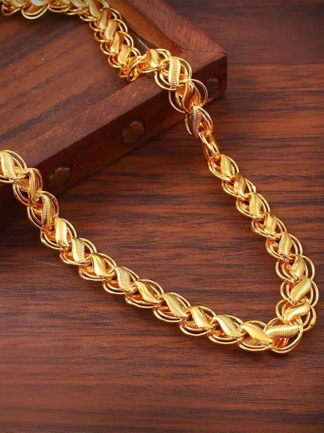 MEENAZ Gold-Plated Antique Chain
