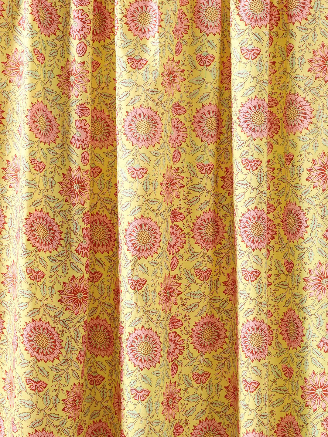 HANDICRAFT PALACE Floral Block Print Pure Cotton Unstitched Dress Material