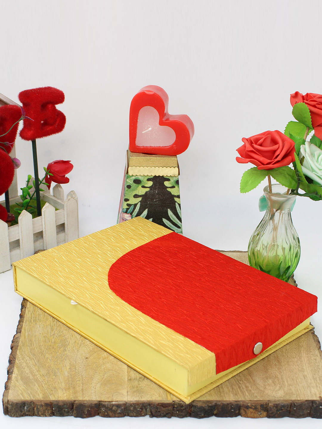 atorakushon 3-Pcs Yellow & Red Jewellery Storage Organisers Necklace Box