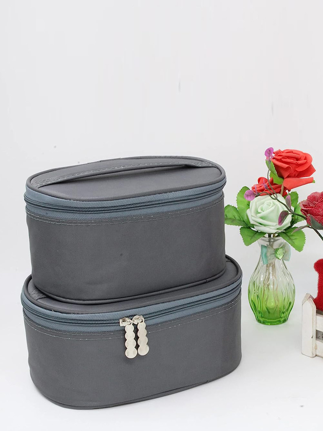 atorakushon Grey 2 Pieces Wardrobe Organiser