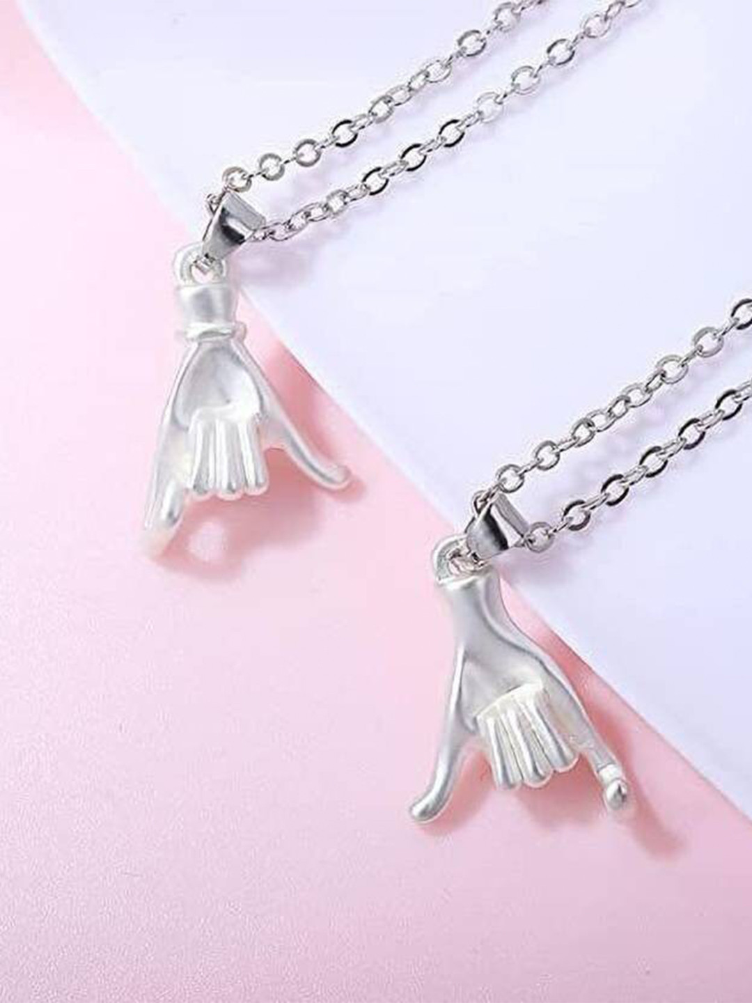 VIEN Unisex Set Of 2 Couple Necklace