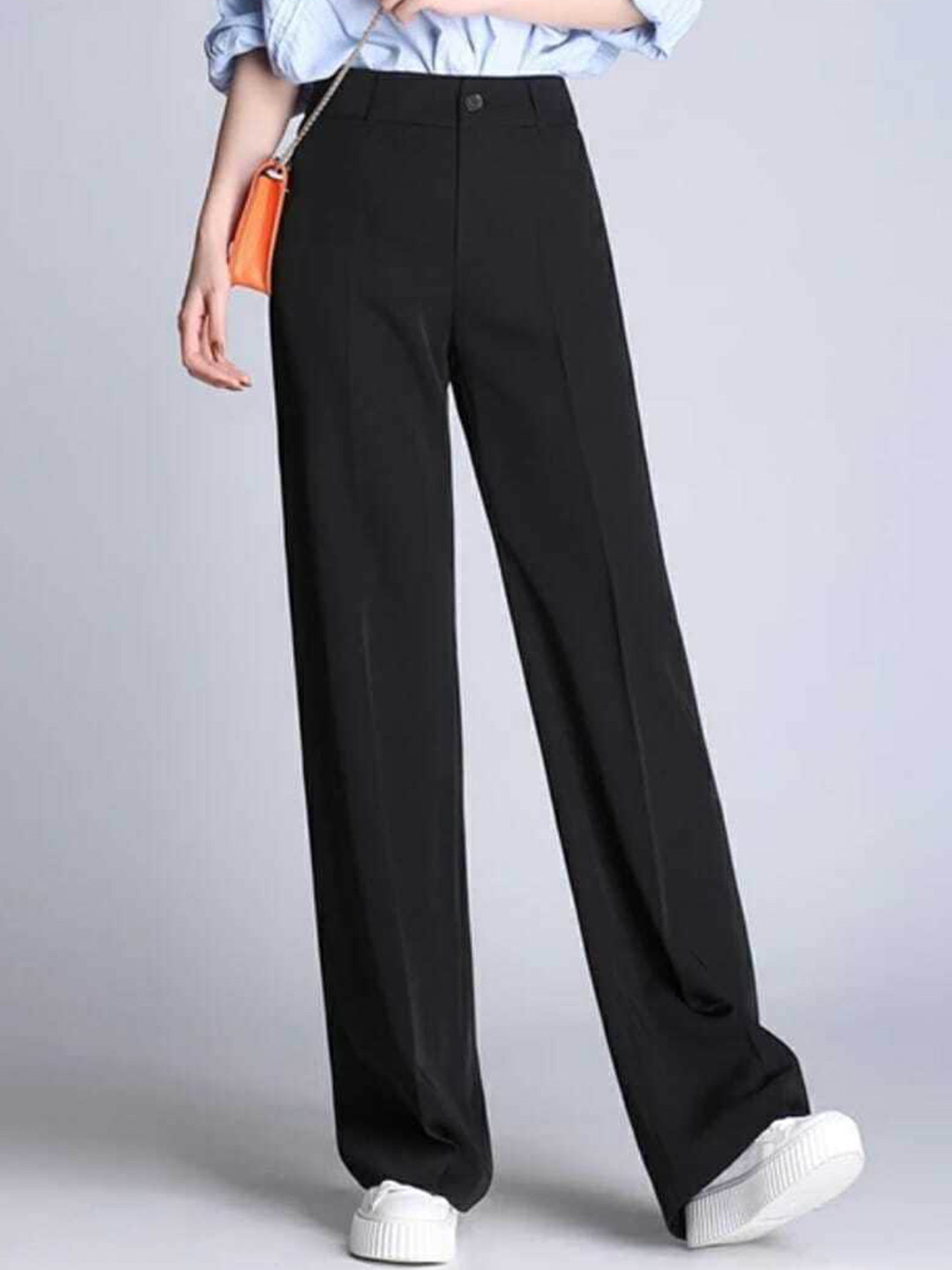 Next One Women High-Rise Pleated Korean Trousers