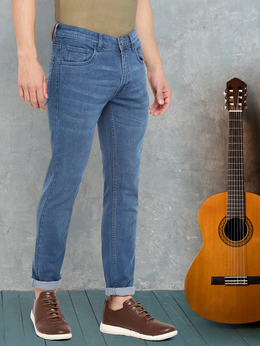 Red Chief Men Slim Fit No Fade Clean Look Jeans