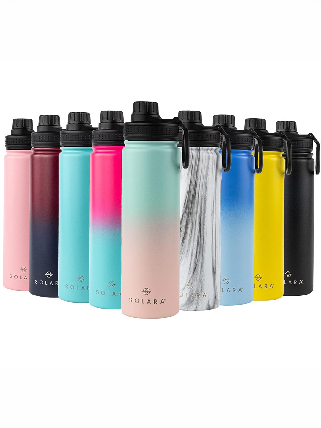 Solara Pink Colourblocked Stainless Steel Smart Vacuum Flask - 650ml