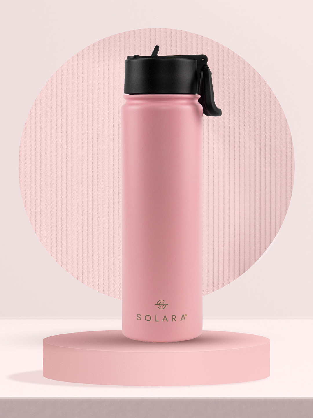Solara Angel Pink Stainless Steel Vacuum Insulated Water Bottle 650 ML
