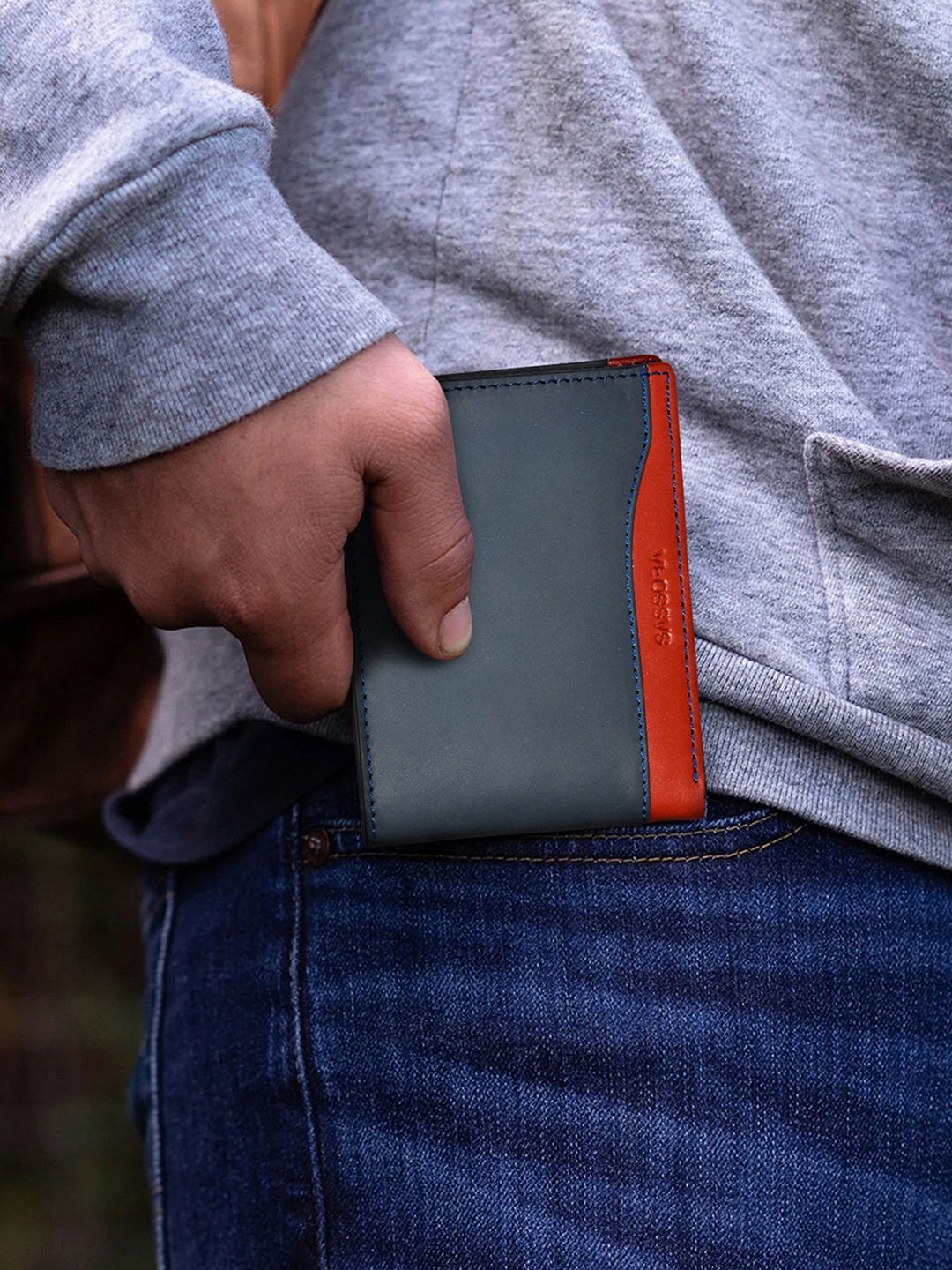 Sassora Leather RFID Two Fold Wallet