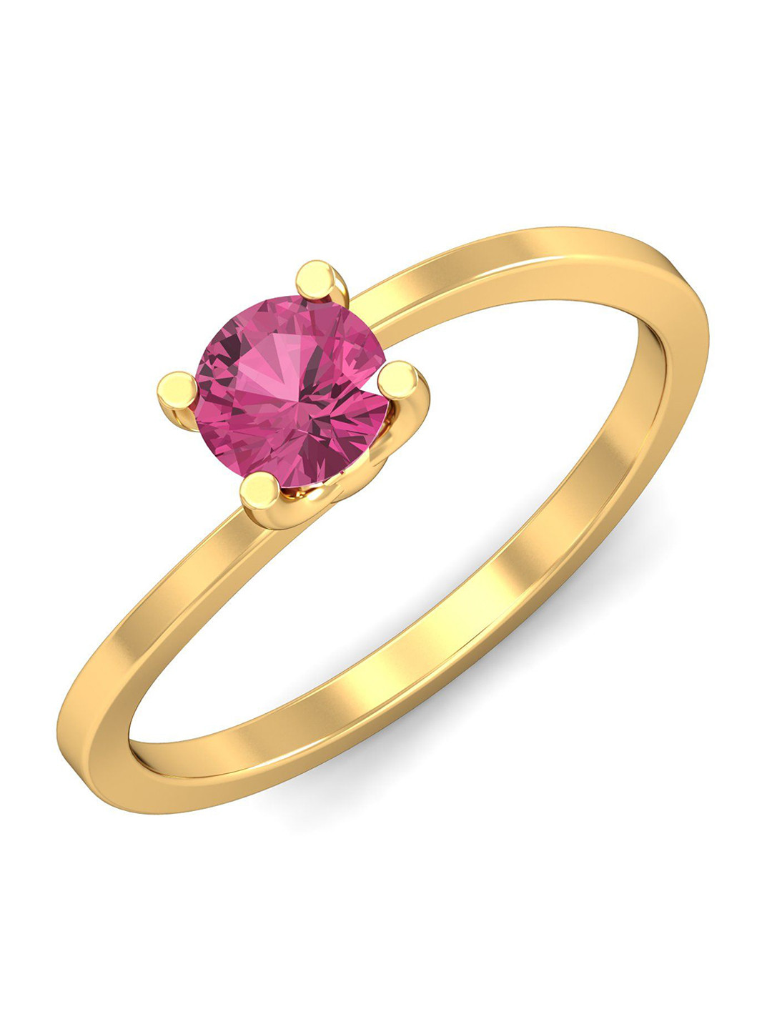 KUBERBOX Seul 18KT Gold Sapphire Ring-2.38gm