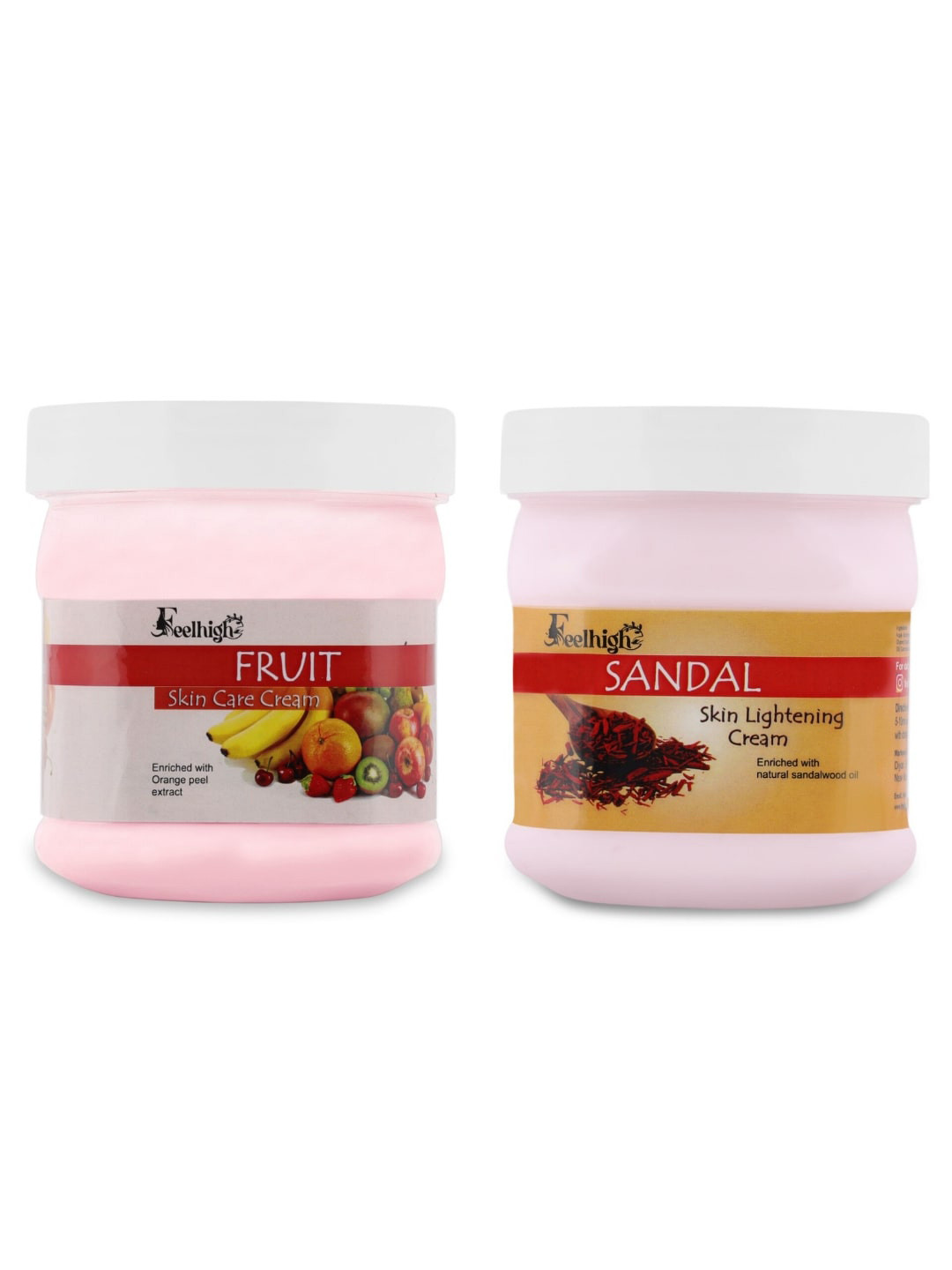 FEELHIGH Set Of 2 Fruit & Coffee Face & Body Cream - 500ml Each