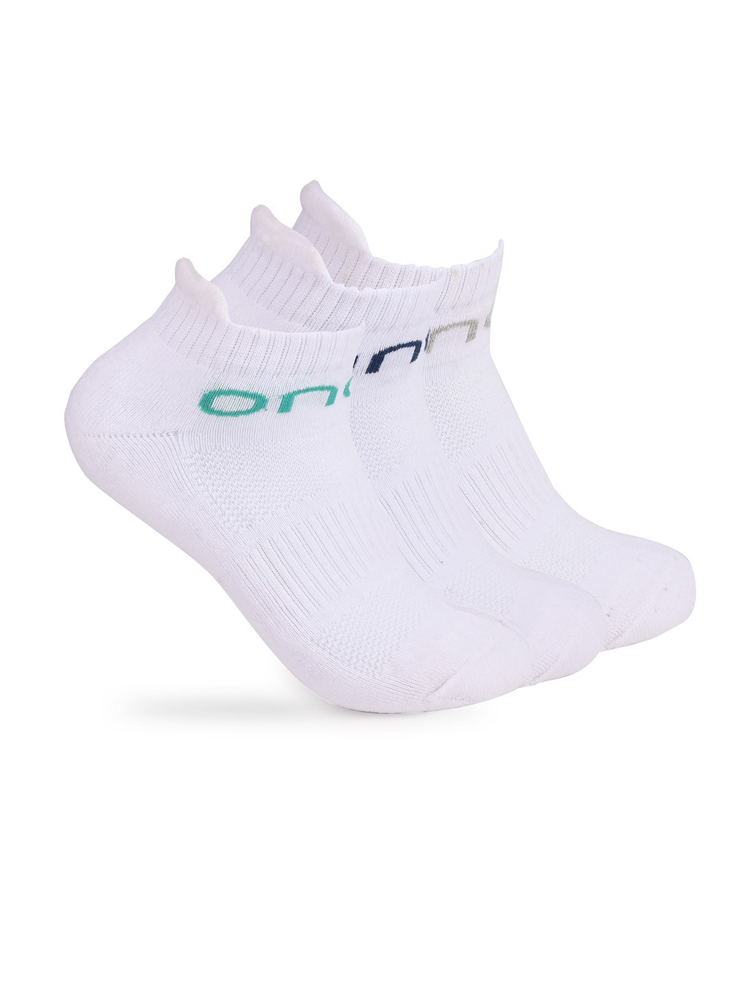 One8 Men Pack Of 3 Ankle-Length Semi-Cushioned Cotton Socks