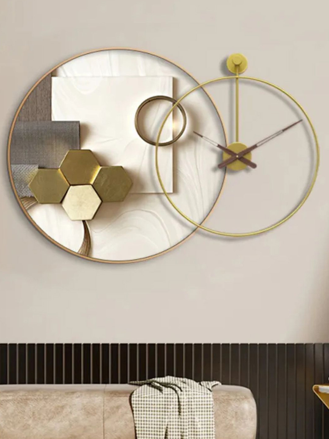 The Art House White Circular Shaped Wall Clock