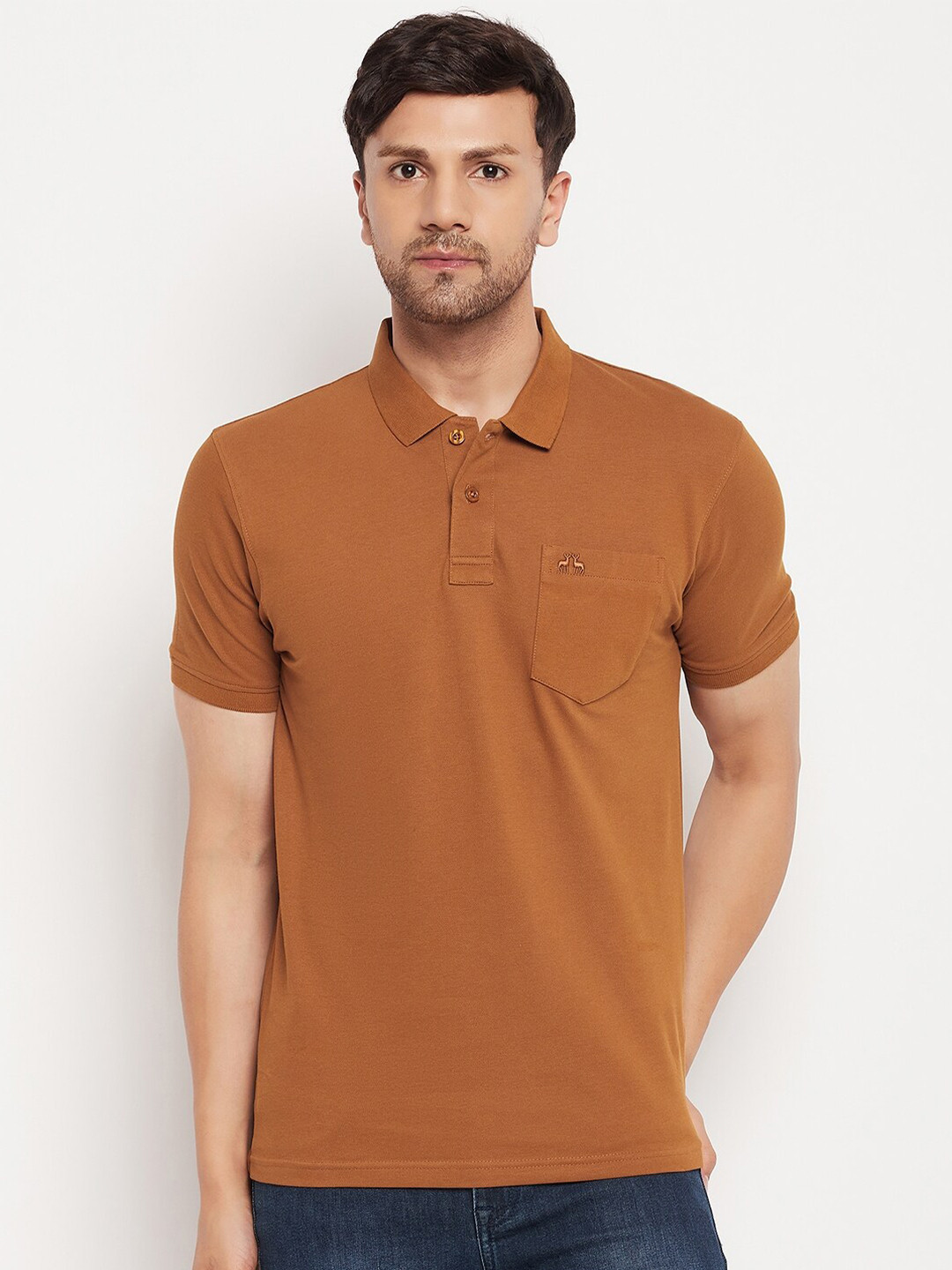 98 Degree North Polo Collar Pure Cotton T-shirt